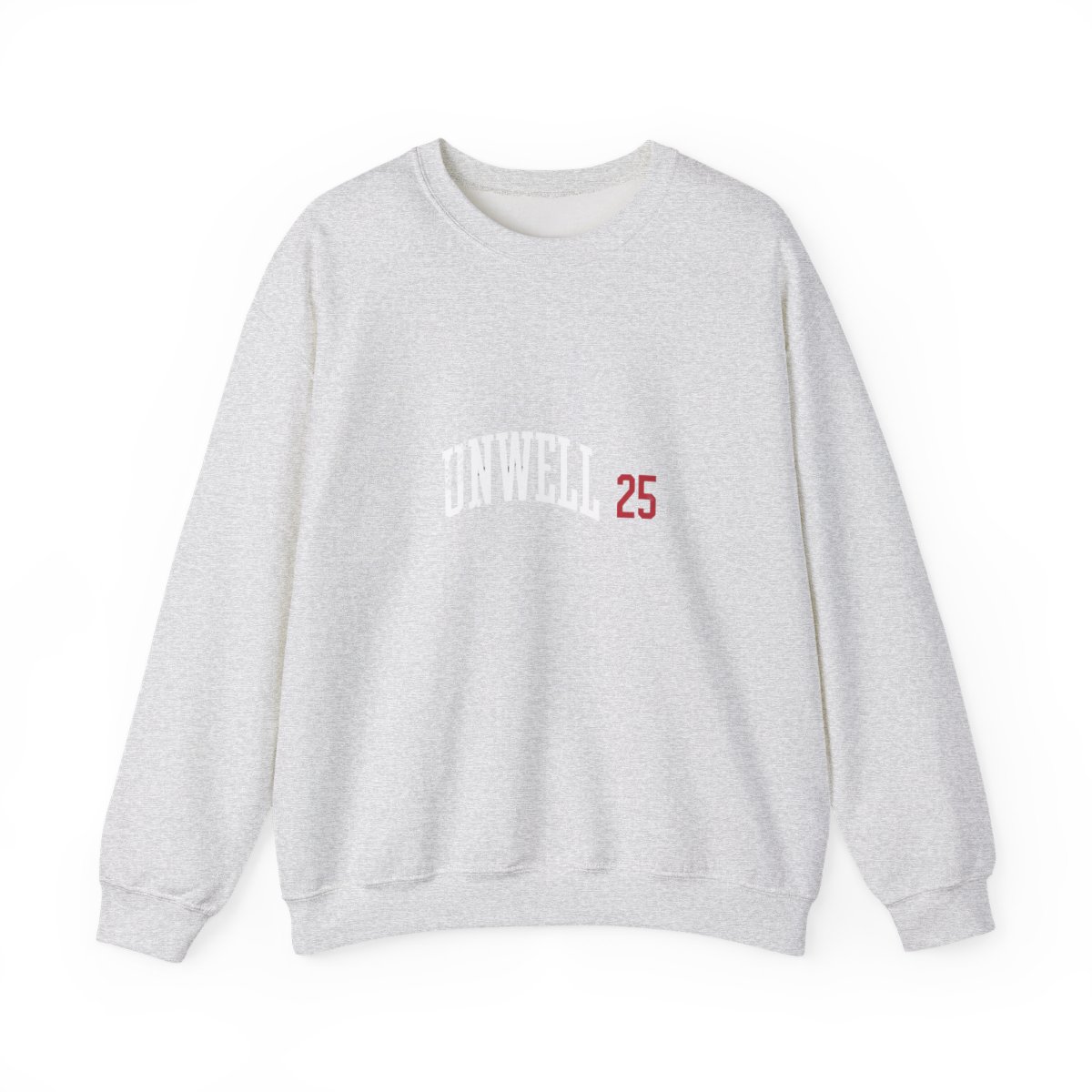 Unwell Varsity 25 Ironic Crewneck Sweatshirt - Sarcastic Athlete Humor - alternate angle 5, merchandise