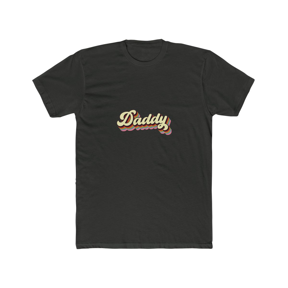 Daddy Retro Shirt: Father’s Day Gift Tee, Daddy Birthday Tee - alternate angle 5, merchandise