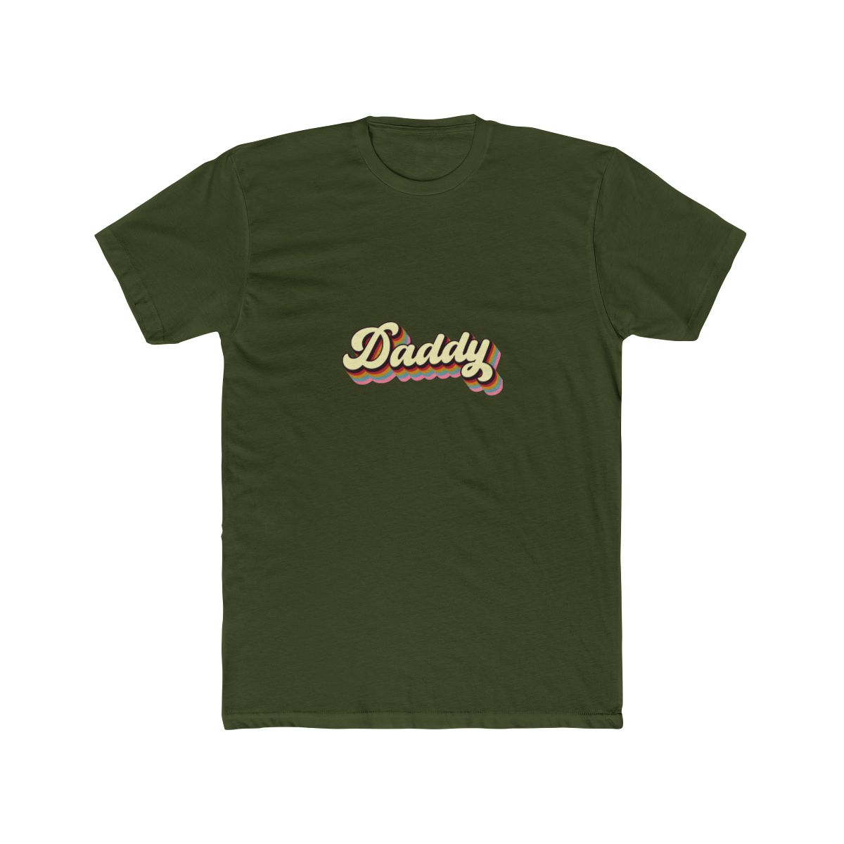 Daddy Retro Shirt: Father’s Day Gift Tee, Daddy Birthday Tee - alternate angle 4, merchandise