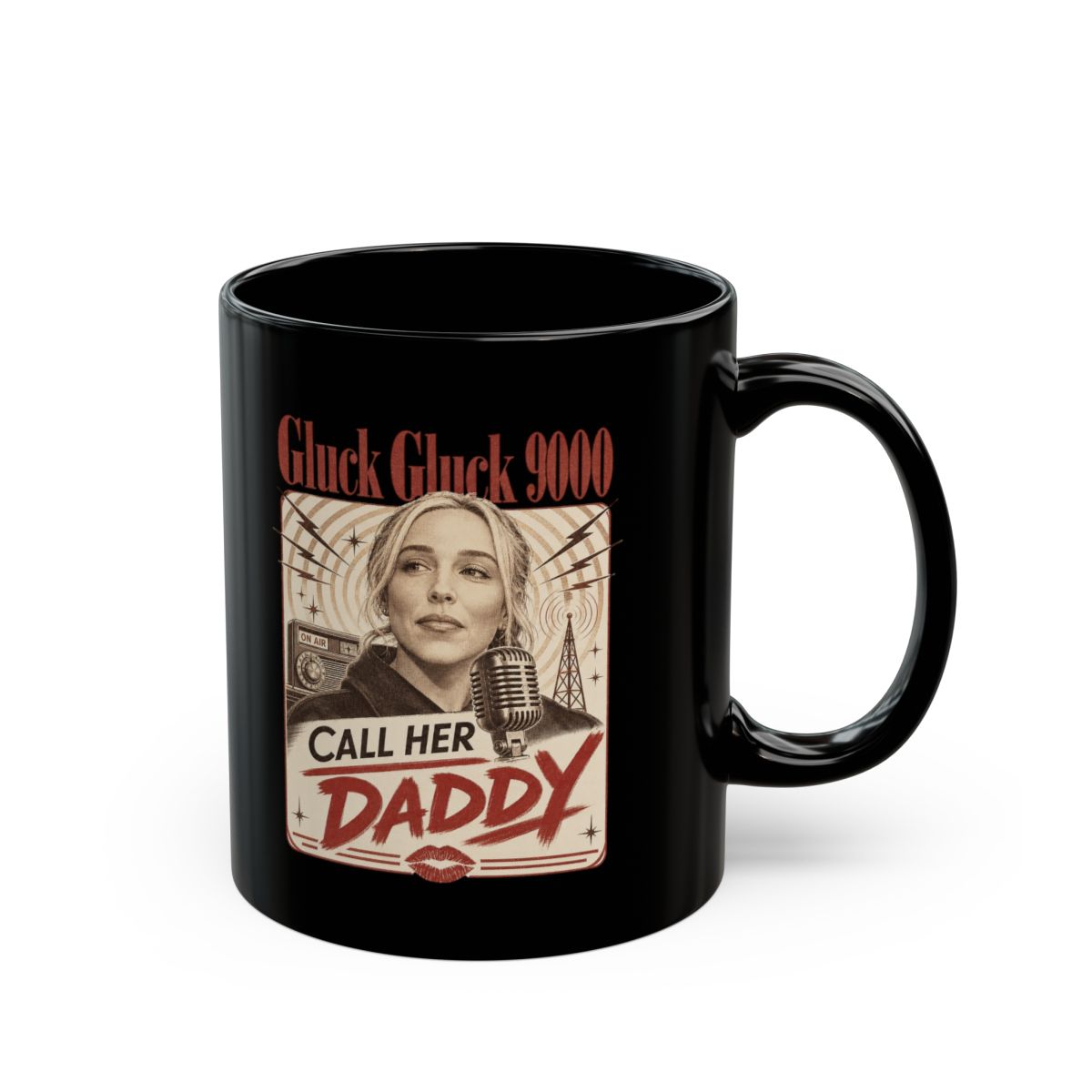 Call Her Daddy "Call Her" Black Mug
